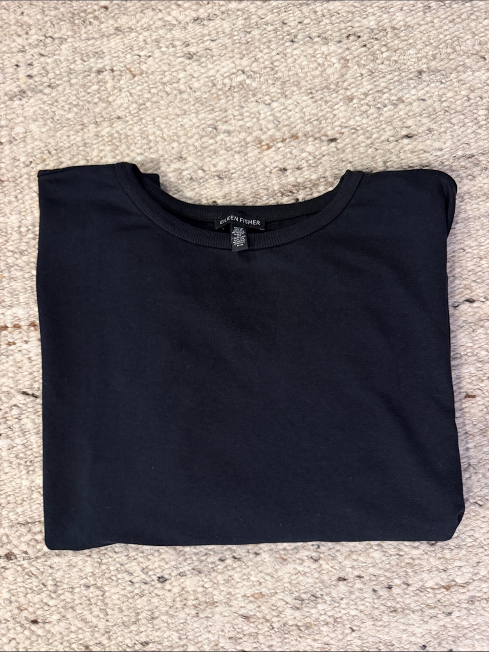 Eileen Fisher Crewneck Cropped Box Top-medium